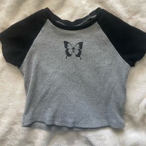 butterfly crop top